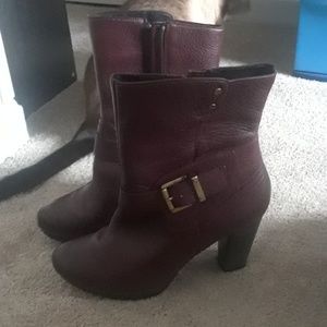 Clark's burgundy boots